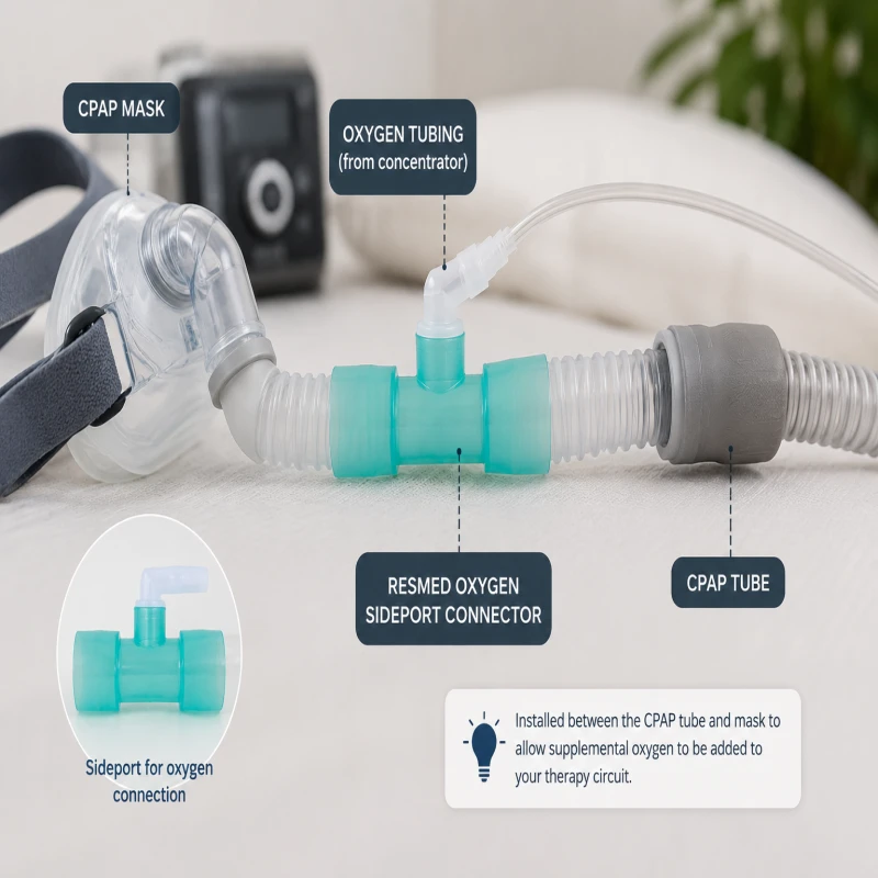 ResMed Oxygen Sideport Connector thumbnail